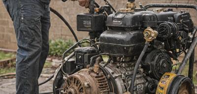 Pressure washer pump and engine repair