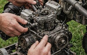 Lawn mower engine repair
